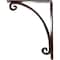 Ekena Millwork Legacy Wrought Iron Bracket, (Triple center brace), Antiqued Copper 2"W x 7 1/2"D x 10"H BKTM02X07X10TLEACO - alternate 8